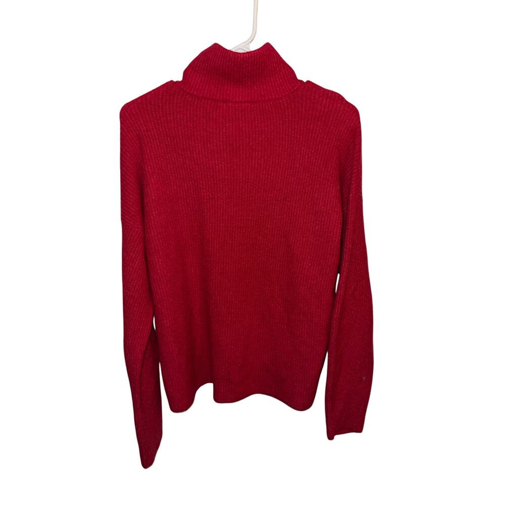 Abercrombie & Fitch Hot Pink Turtle Neck Long Sleeve Sweater - Size Medium